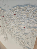 3D Dubai City Relief Wall Map