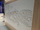 3D Dubai City Relief Wall Map