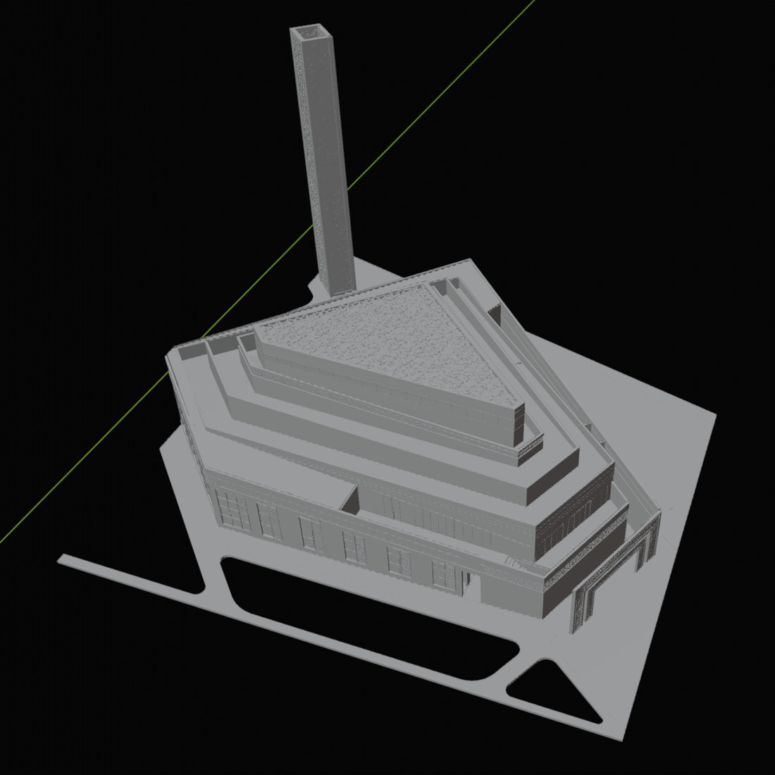 Architectural Scale Model 3D Design File - view 1