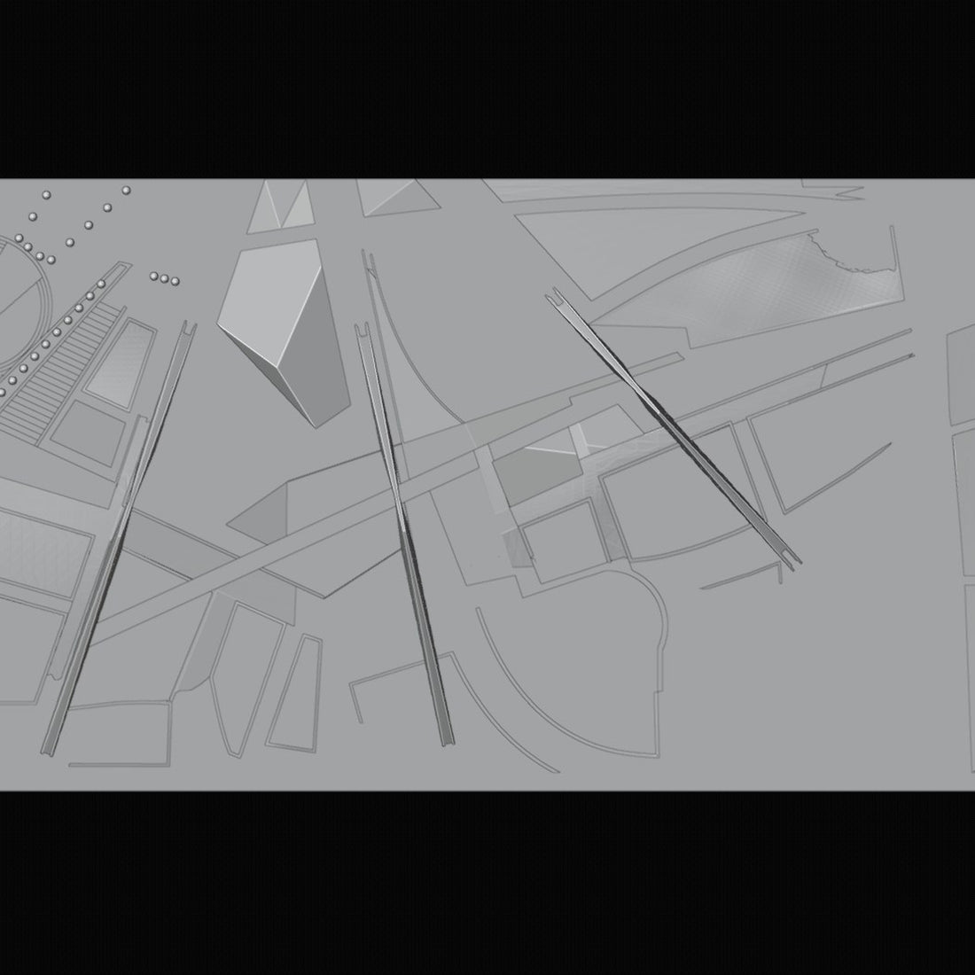City Master Plan Relief Model 3D Design File - view 1
