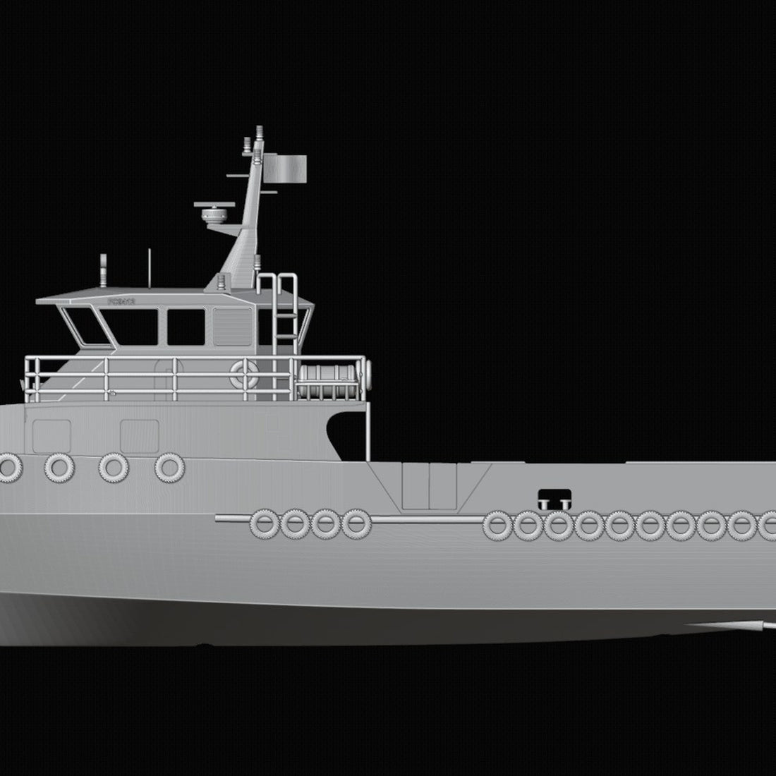 Naval Ship Model 3D Design File - view 1