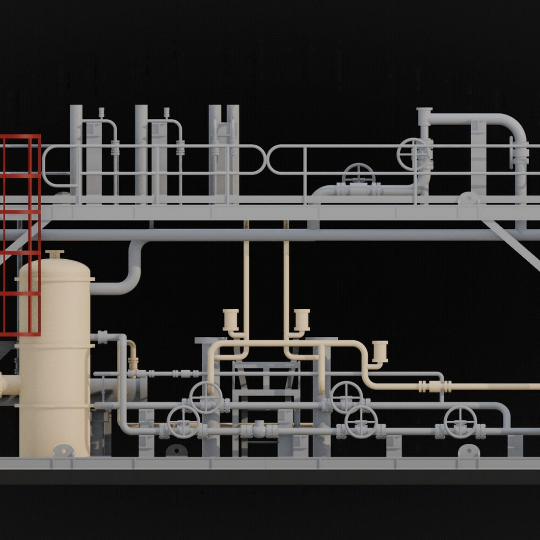 Fuel Gas Skid Model 3D Design File - view 1
