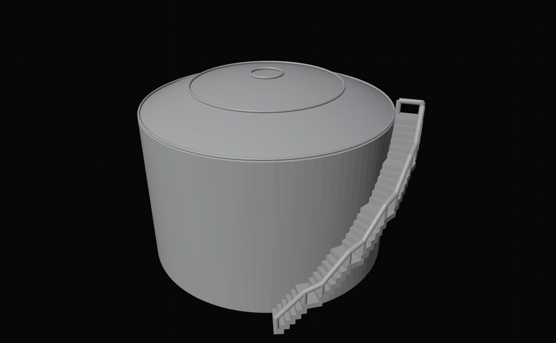 Miniature Storage Tank 3D Design File - view 2
