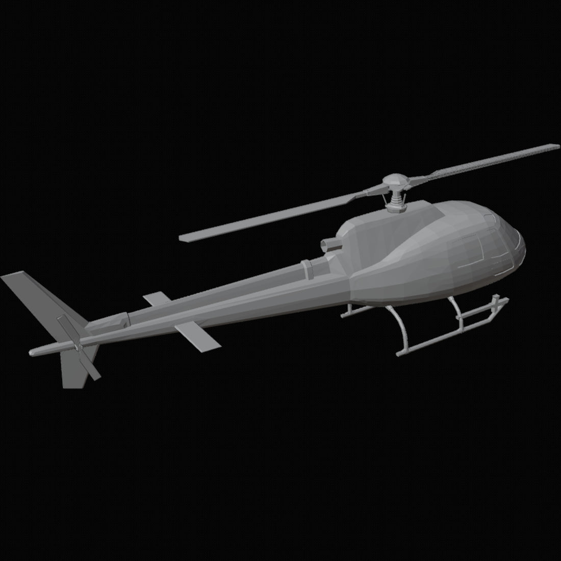 Helicopter Award Trophy 3D Design File - view 1
