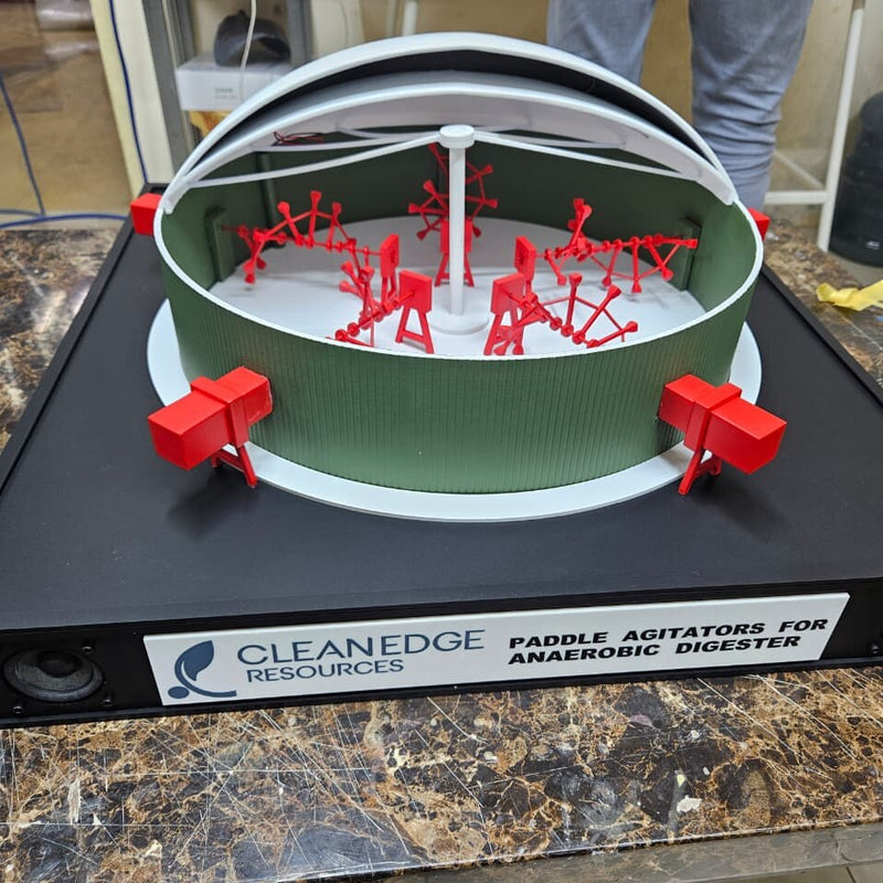 Anaerobic Digester Cutaway Model - Custom Industrial Demo Model