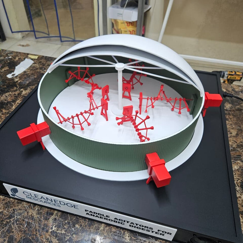 Anaerobic Digester Cutaway Model - Custom Industrial Demo Model