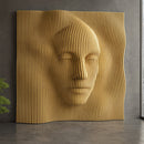 Custom Parametric Wave Wall Art - Sculptured Wood Panel