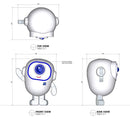 Friendly Mascot Robot Figure