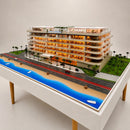 Beachfront Residences Building Model - Illuminated Real Estate Sales Gallery Scale Model