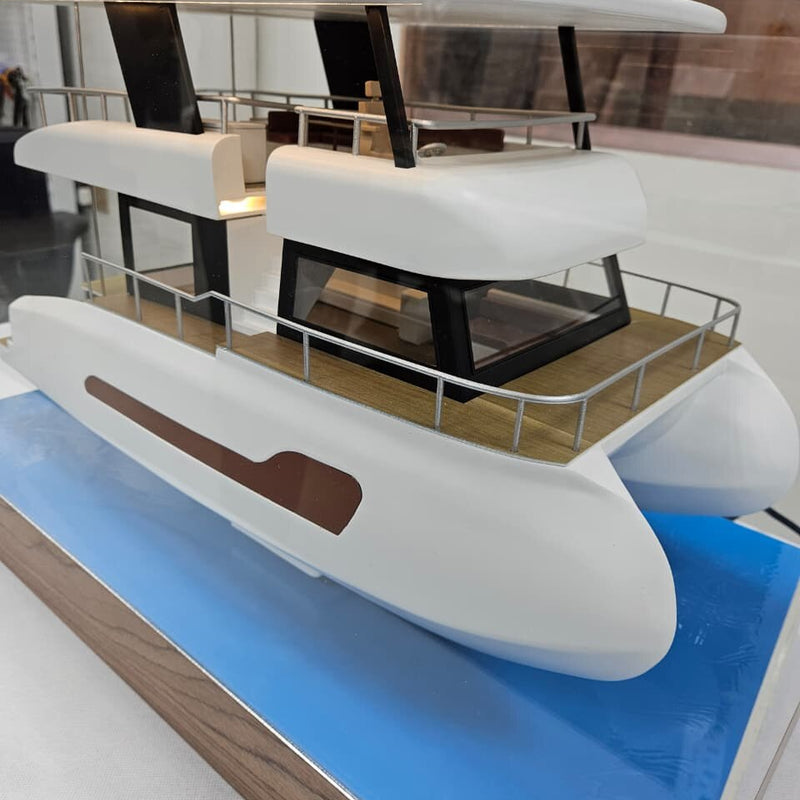 Solar Catamaran Yacht Scale Model