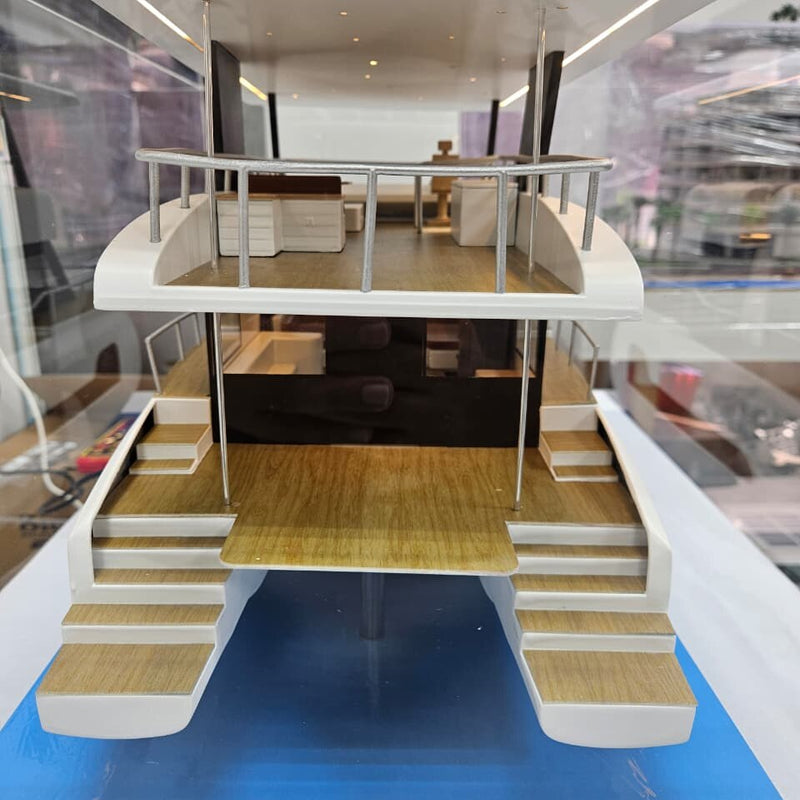 Solar Catamaran Yacht Scale Model