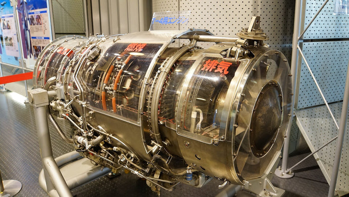 Turbofan Jet Engine Model - Section Cutaway Scale Model