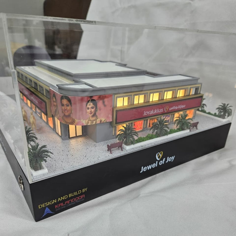 Branded acrylic case with Jewel of Joy base