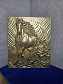 Gold Horse Relief Wall Art