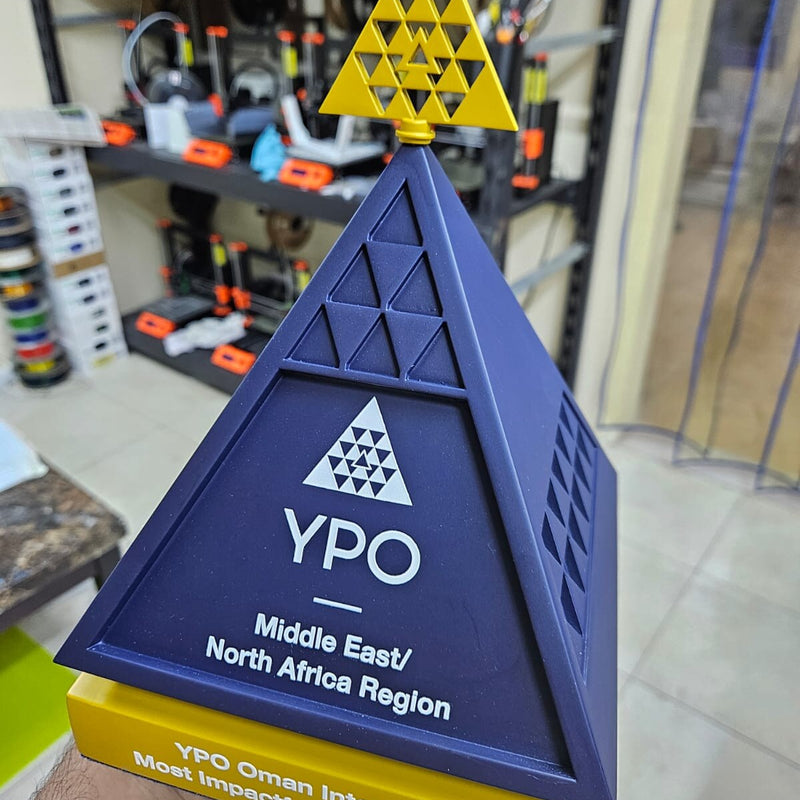 Pyramid Style Award - Engraved Recognition Trophy