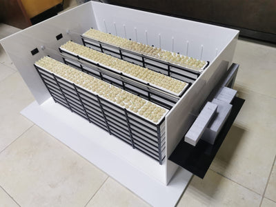 Vertical Farm Scale Model - Custom Agritech Facility Model