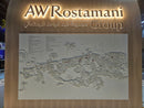 3D Dubai City Relief Wall Map