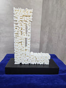 3D Typography Number Award