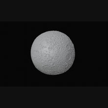 Moon 3D design file main render showing lunar crater surface