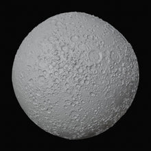 Moon 3D design file hero render, lunar crater surface filling the frame