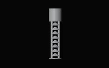 Spiral auger shaft top cap detail