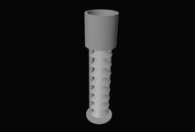Spiral auger shaft scale reference render