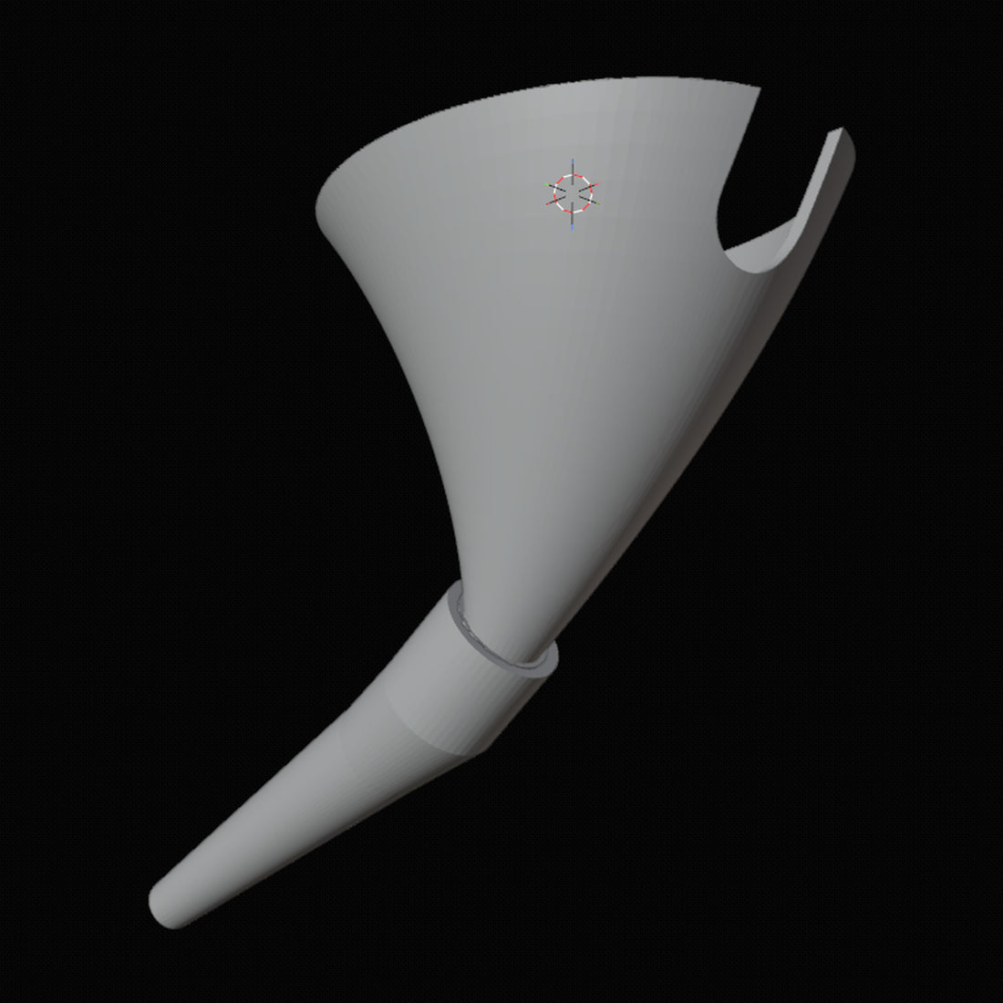 Steam Funnel and Nozzle 3D Design File - view 1