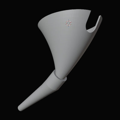 Steam Funnel and Nozzle 3D Design File - view 1