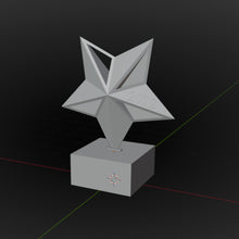 Star Award Trophy 3D Design File - view 1