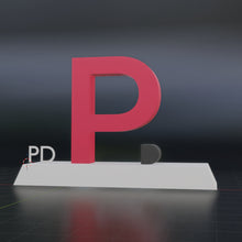 Letter P Logo Award 3D Design File - view 1