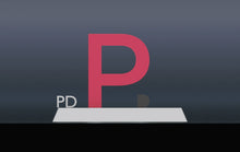 Letter P Logo Award 3D Design File - view 2