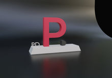 Letter P Logo Award 3D Design File - view 4