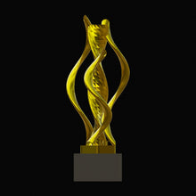 Abstract Flame Award Trophy 3D Design File - view 1