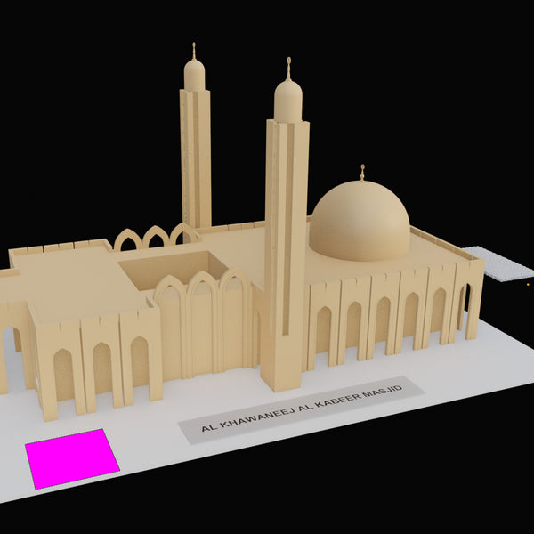 Mosque Model 3D Design File - view 1