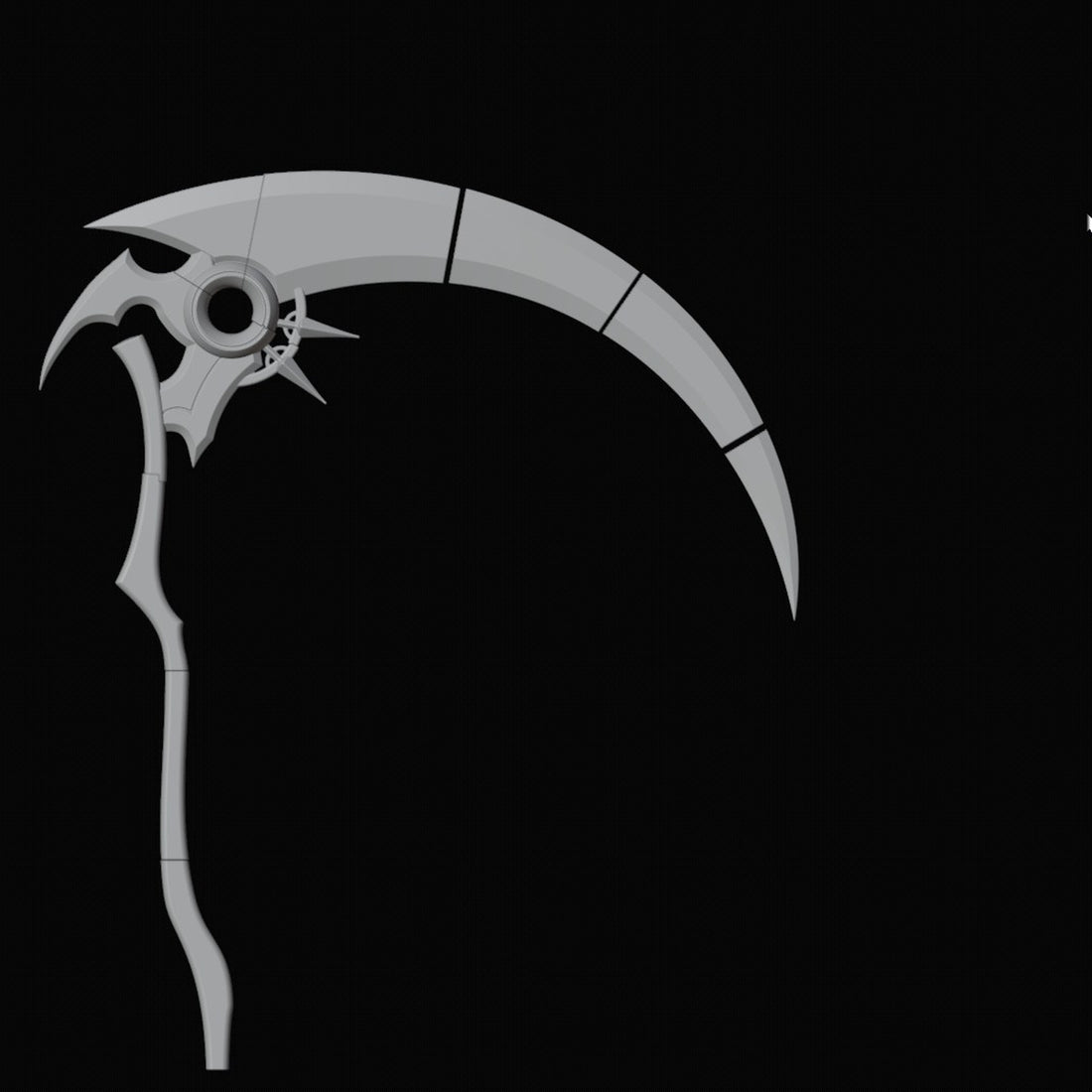 Fantasy Scythe Prop 3D Design File - view 1