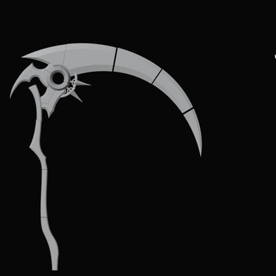 Fantasy Scythe Prop 3D Design File - view 1