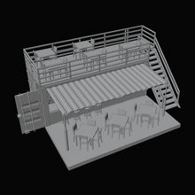 Shipping Container Cafe 3D Design File - view 1