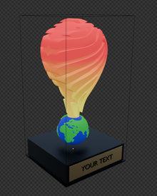 Globe Trophy 3D Design File - view 8