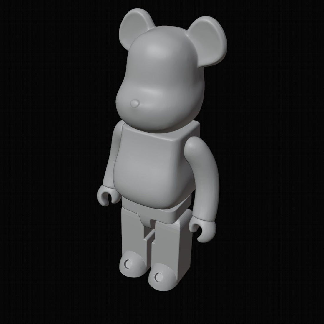 Bearbrick Figurine 3D Design File - view 1