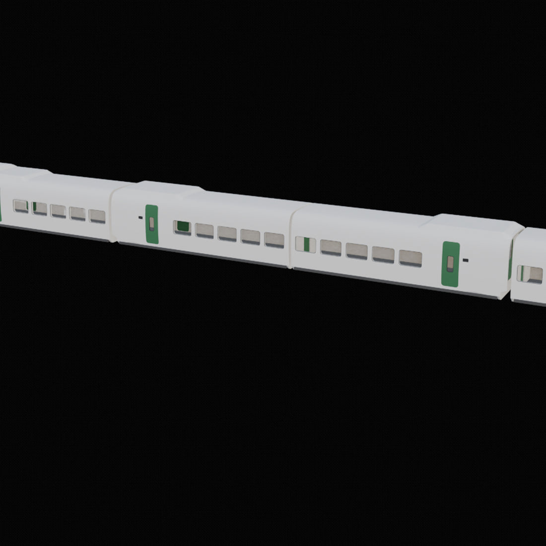 Model Train with LED 3D Design File - view 1