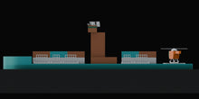 Ship Award Trophy 3D Design File - view 3