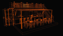 Shipping Container Cafe 3D Design File - view 2