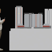 Residential Towers Complex Model 3D Design File - view 1