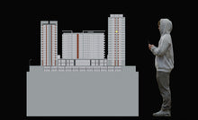 Residential Towers Complex Model 3D Design File - view 5