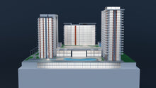 Residential Towers Complex Model 3D Design File - view 7