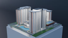 Residential Towers Complex Model 3D Design File - view 8
