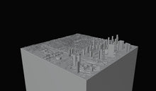 Downtown Dubai Map City Relief Model 3D Design File - view 3
