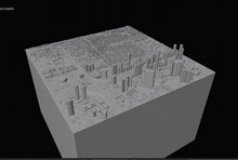 Downtown Dubai Map City Relief Model 3D Design File - view 5