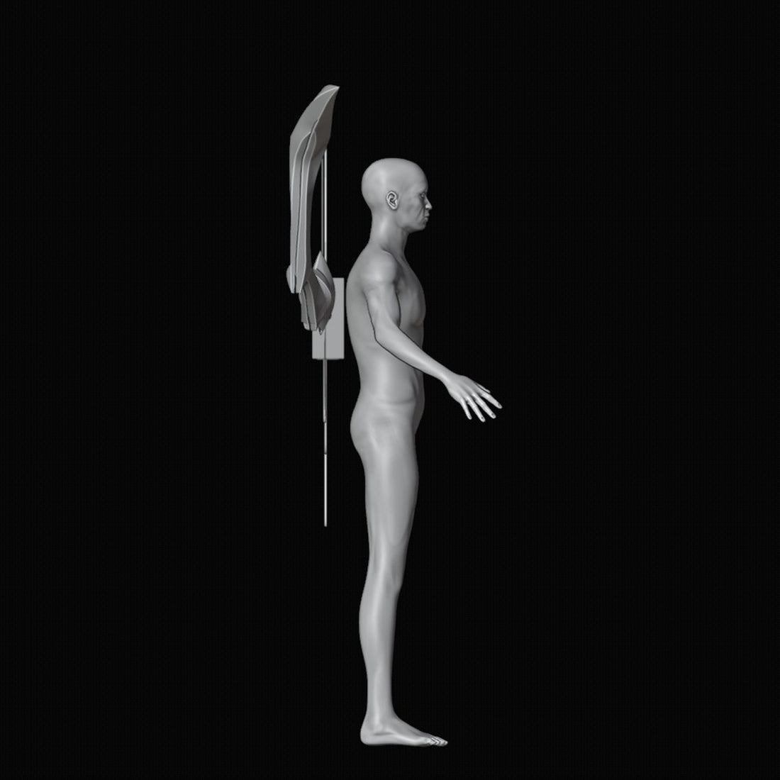 Comic Convention LED Wings Model 3D Design File - view 1