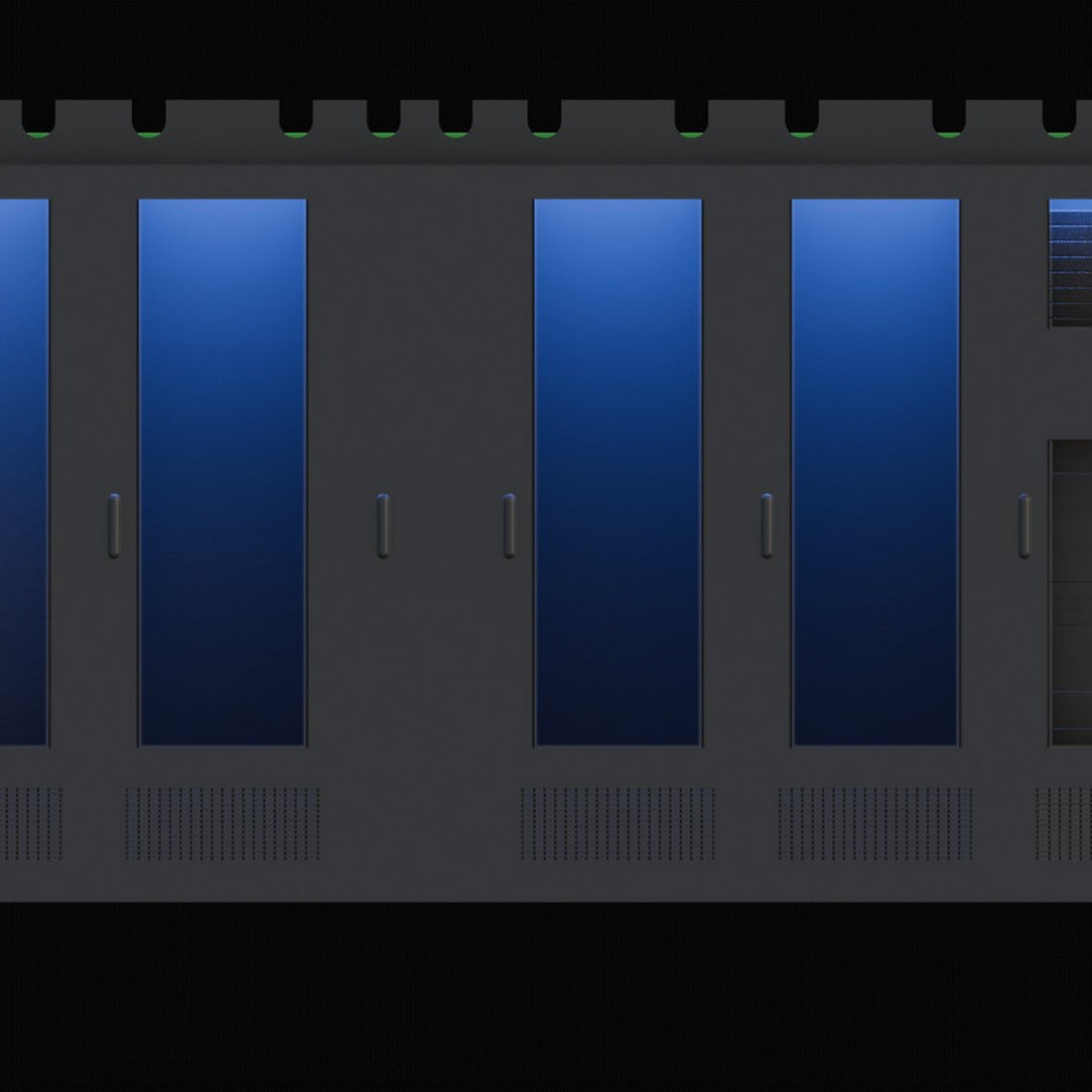 Modular Datacenter Cabinet System Model 3D Design File - view 1